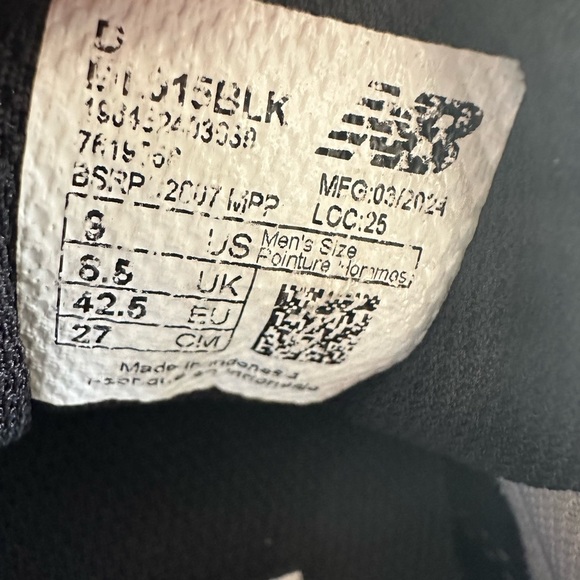 New Balance 515 Men’s 9 Black Suede Leather Gray Shoes Dad Sneakers Athletic - Picture 9 of 10